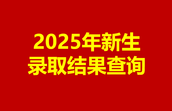 2025年新生录取结果查询